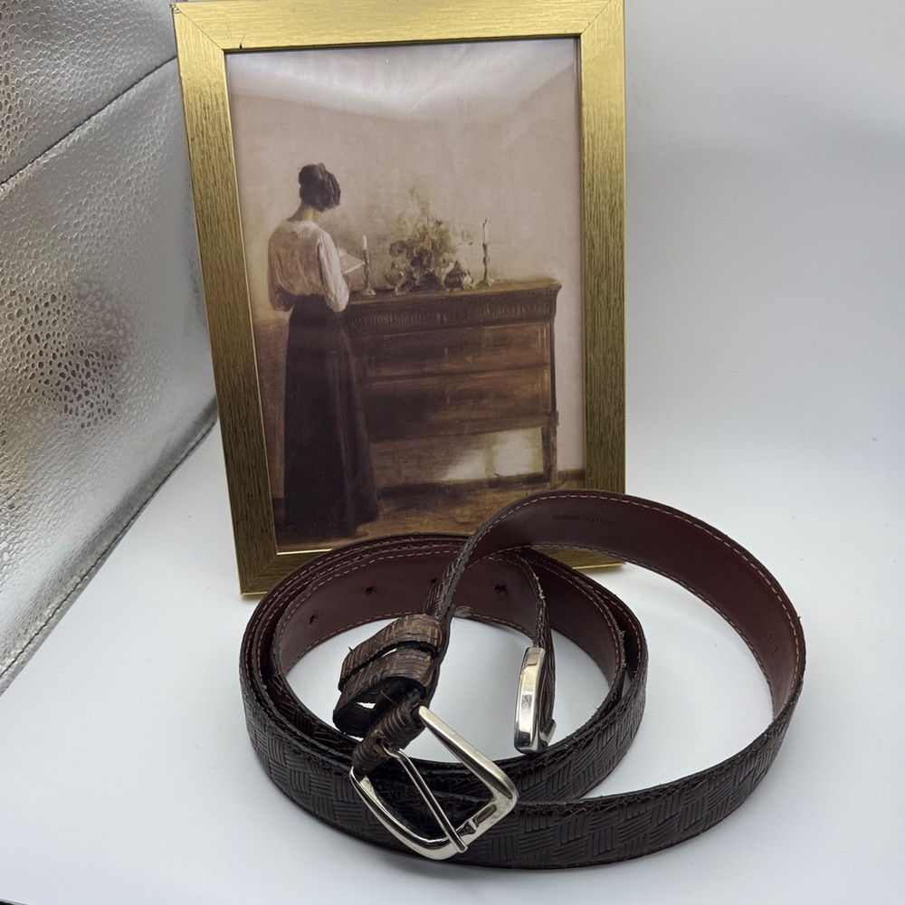 Big and Tall Handmade Italian Leather Belt King Size Genuine Leather